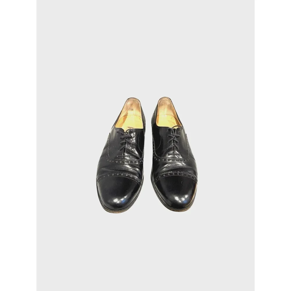 Cole Haan Shoes Mens Cap Toe Oxford 9 1/2 D Black Lace Up Business Dress 1658‎